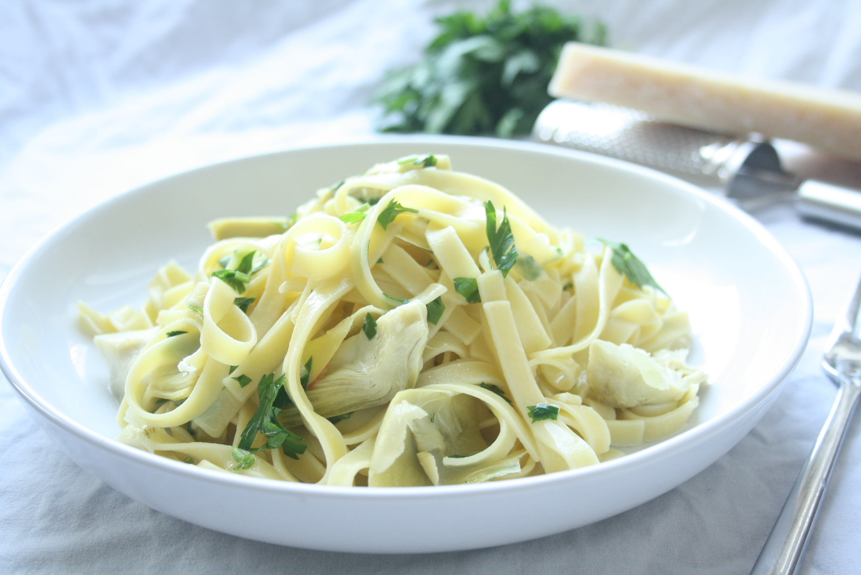 Tagliatelle met artisjokharten