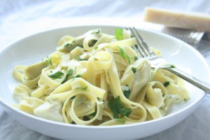 Tagliatelle met artisjokharten